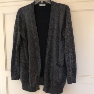 Navy brand, black (with sparkles) sweater, OS